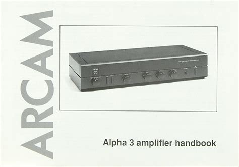 Arcam Alpha 3 Manual pdf